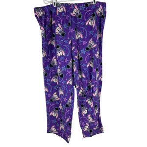 Disney Womens Eeyore Purple Pajama Pants 2X-Large Polyester